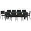 10 - Person Patio Dining Set with Rectangular Table