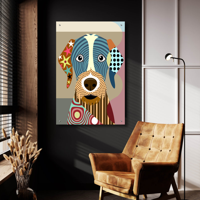 «German Wirehaired Pointer» par Lanre Adefioyue, H 36 po x l 24 po x P 0,2 po