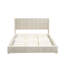 Structure de lit plateforme en bois massif avec tête de lit, lit sur pied, assemblage facile-31044167-31044168