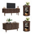 4-Piece Living Room Table Set (1 Coffee Table, 2 End Table, And 1 TV Stand)