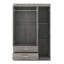 Armoire-penderie moderne à 3 portes avec tablettes Modern Minimalist-442956