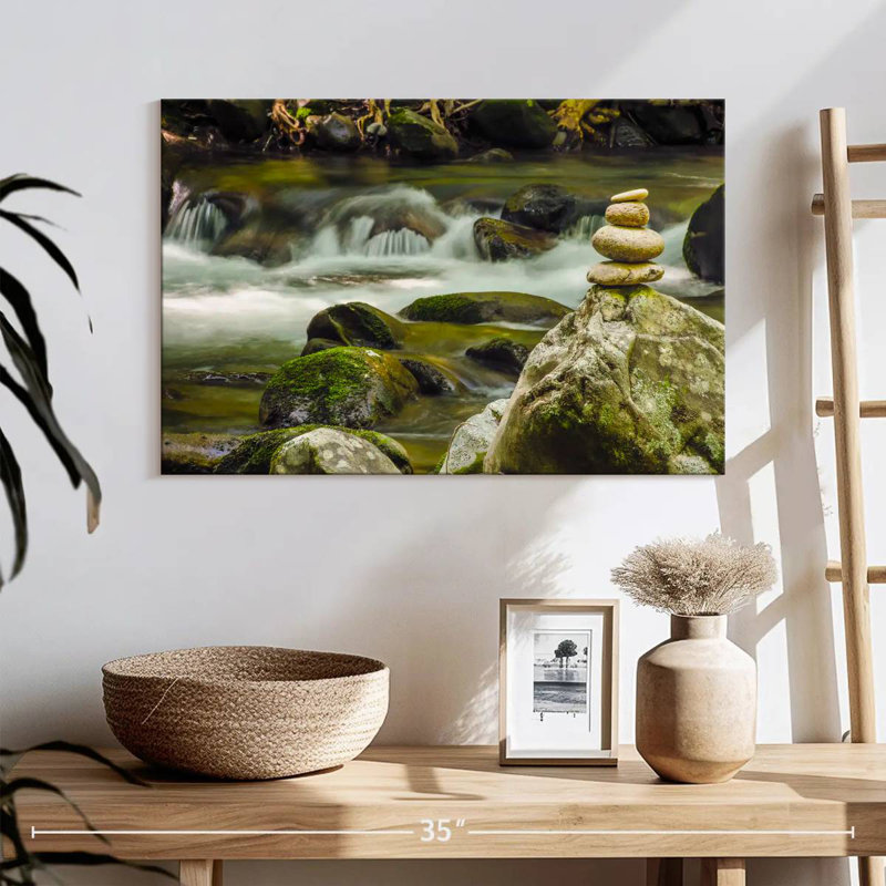 Alvord Little Pigeon River Zen Stones, H 16 po x l 24 po