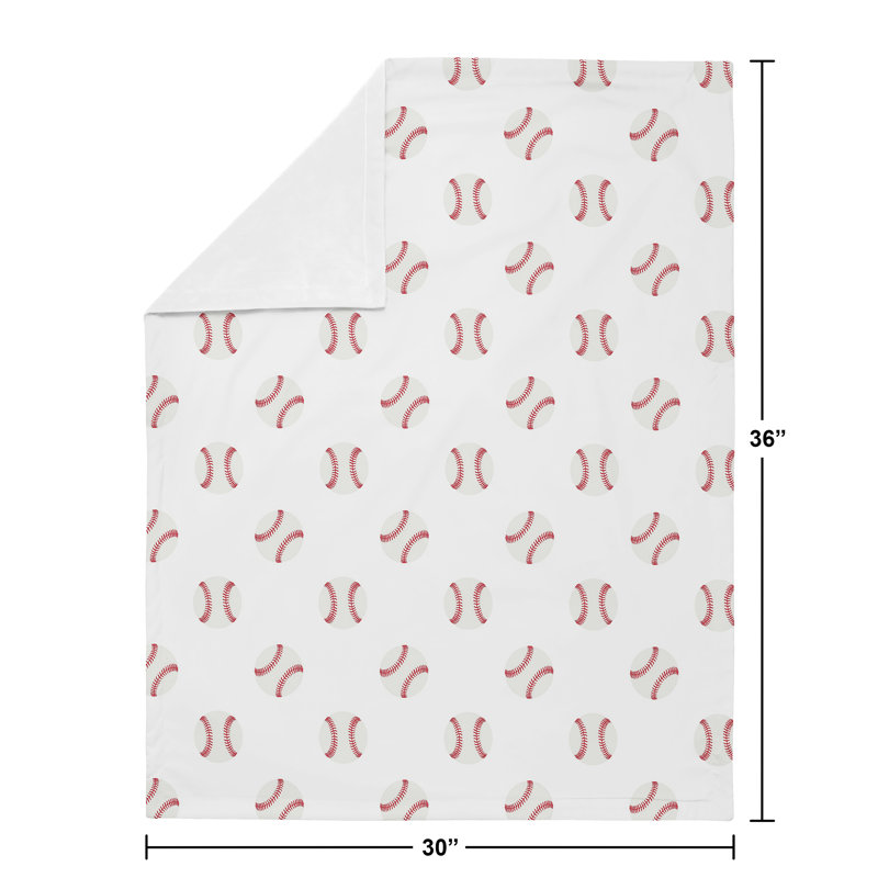 Baseball Patch Security Baby Blanket