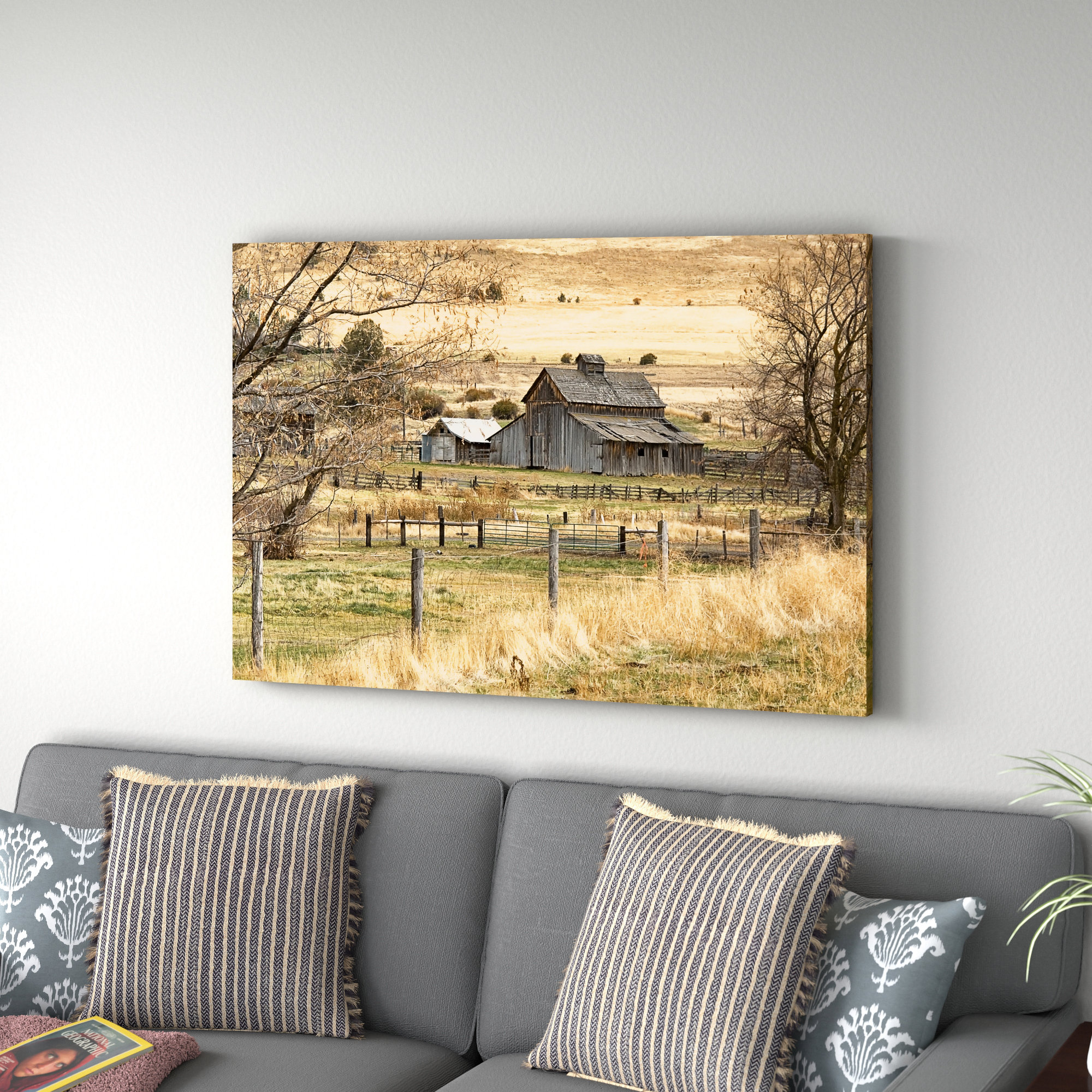 August Grove 'Roadside Barn' by Ramona Murdock Print & Reviews | Wayfair