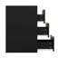 Armoire latérale 12 po avec 3 tiroirs, armoire flottante murale avec ligne décorative, système de fermeture en douceur-947773590