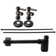 Pedestal Sink Supply Kit with 1-1/4" Euro Flat Trap and 1/2" Nominal Compression Lever Angle Stop