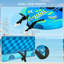 Tube gonflable pour 3 personnes, bleu