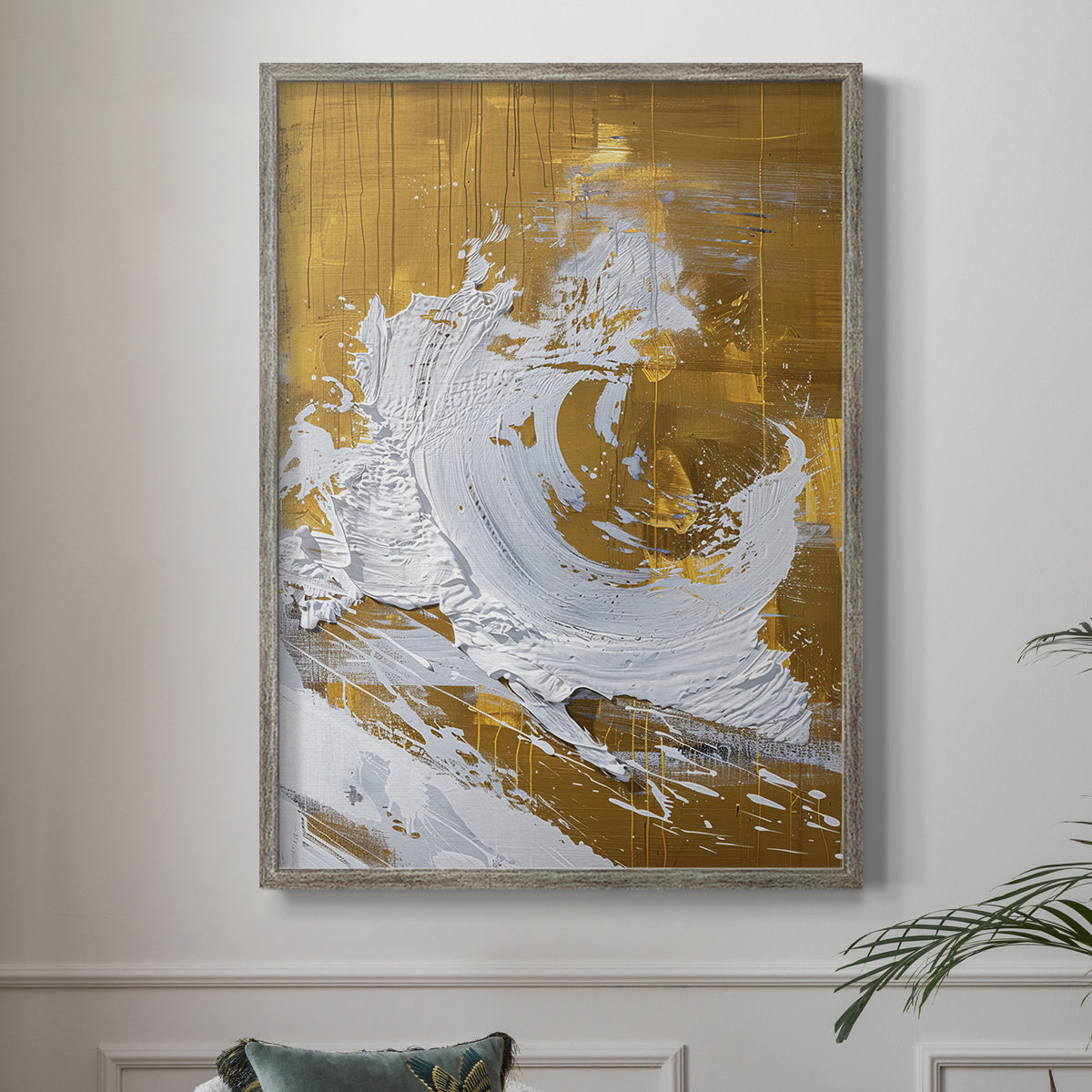 Ivy Bronx ABSTRACT Series CDXXIII Framed Print - Solid Wood | Wayfair