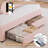 Upholstered Kids LED Bed Frame with Storage Drawers, Princess Platform Bed with Adjustable Headboard-1451583097-1451583103