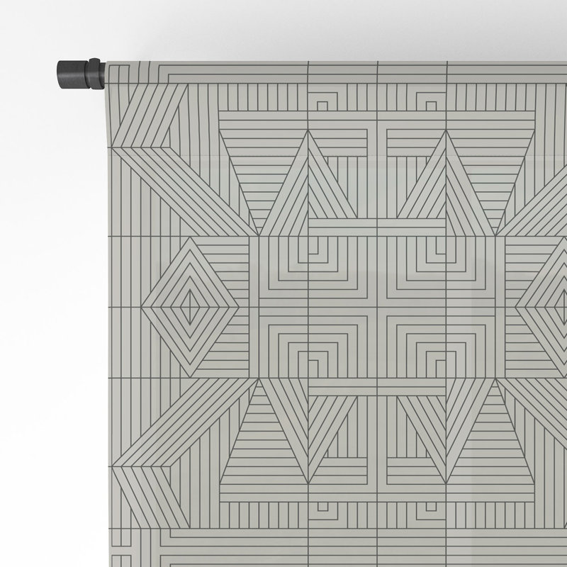 Panneau de rideau transparent Holli Zollinger Line Mandala