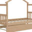 Lit en bois avec couchette-732680307