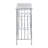 40x14x31" Rustic Iron Arched Fence Console Table
