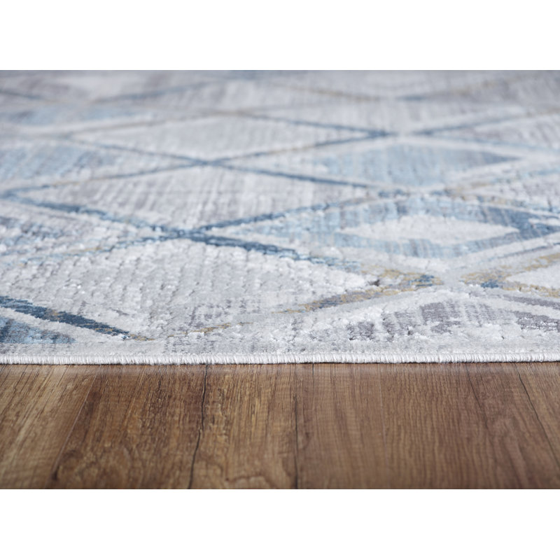 Tapis gris / crème Altura, Rectangle 6 pi 7 po x 9 pi 6 po