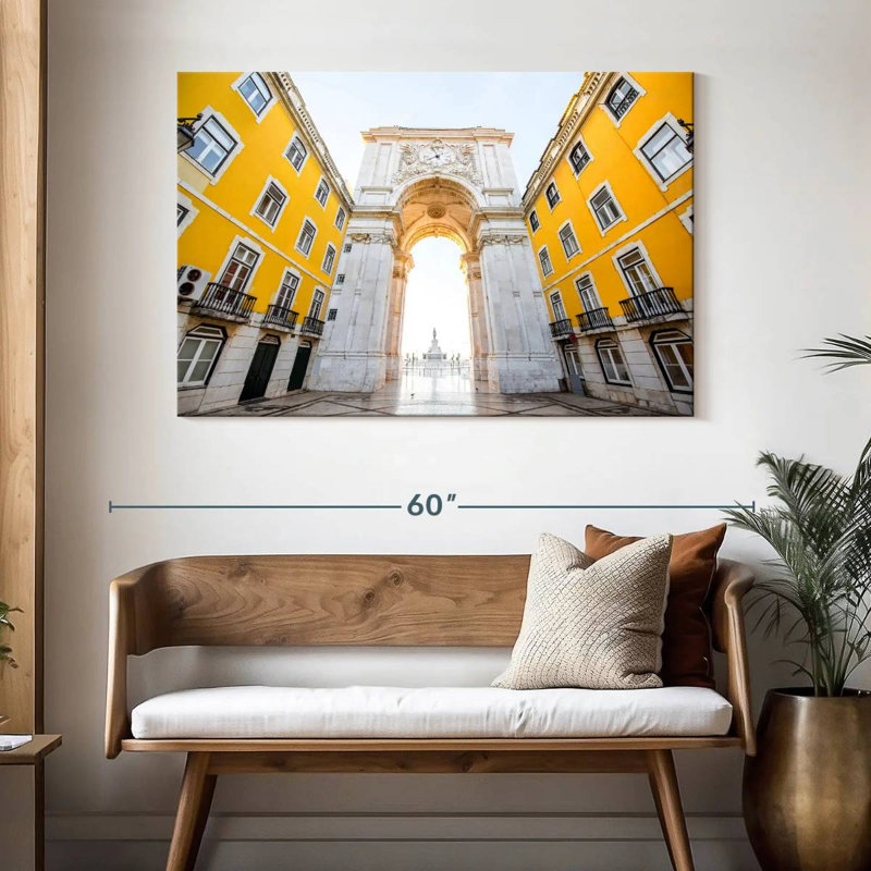 Arc de triomphe à Lisbonne, H 32 po x l 48 po