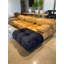 Repose-pieds Bubble - velours bleu nuit