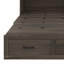 Lit escamotable avec lit plateforme escamotable et grand tiroir de rangement Murphy-307511159