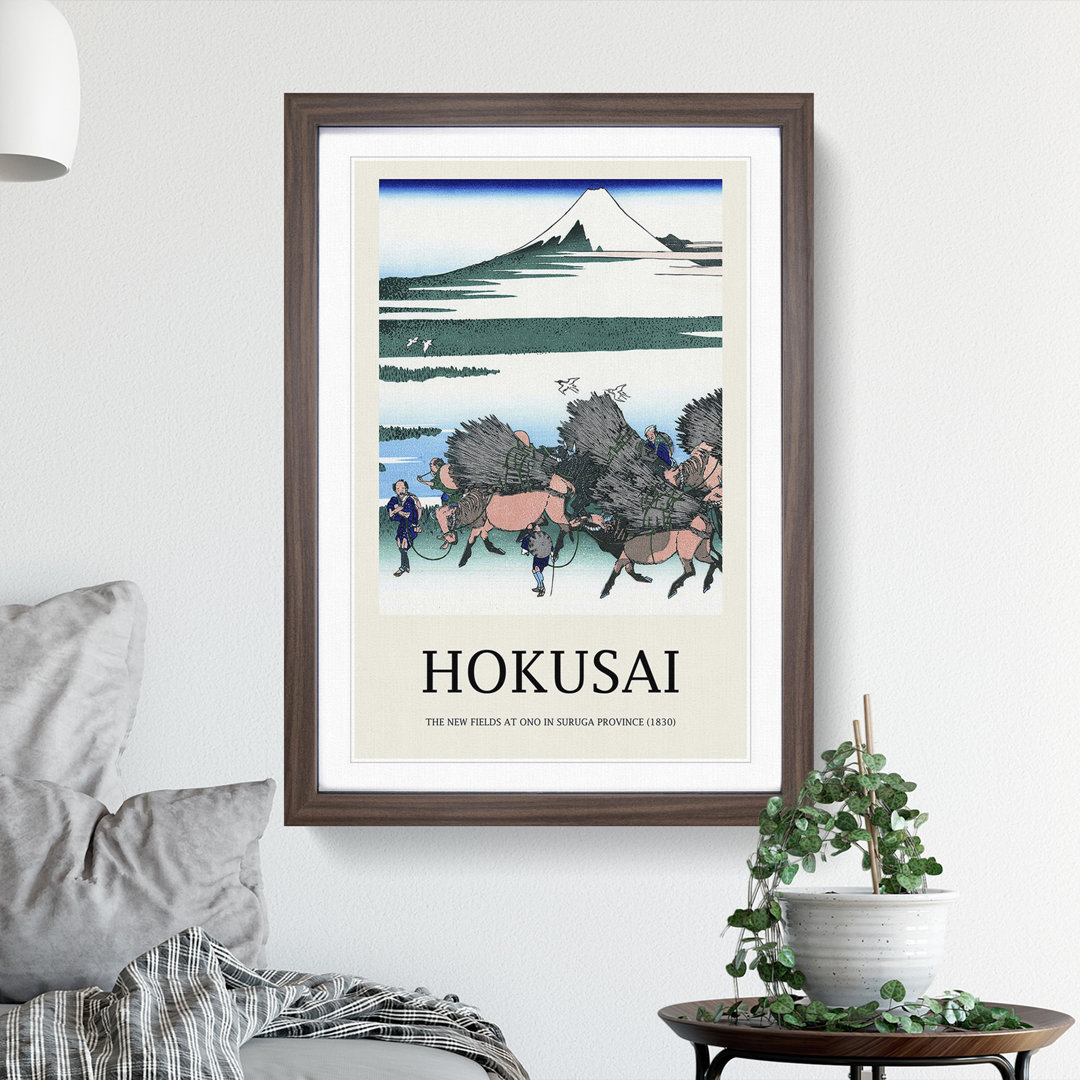 Ono Shindon in the Suraga Province by Katsushika Hokusai - Picture Frame Painting