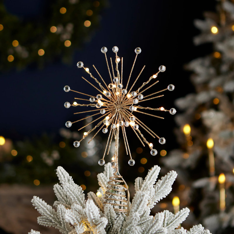 Décoration pour sommet d'arbre en forme d'étoile Vivvi, 8,8 po à DEL Vivvi