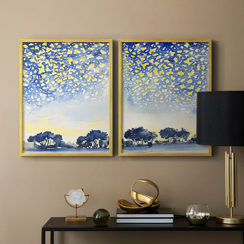 ABSTRACT Series DCCVVII - Reproduction encadrée de qualité supérieure - prête à être accrochée - aucun clou requis - aucun clou requis