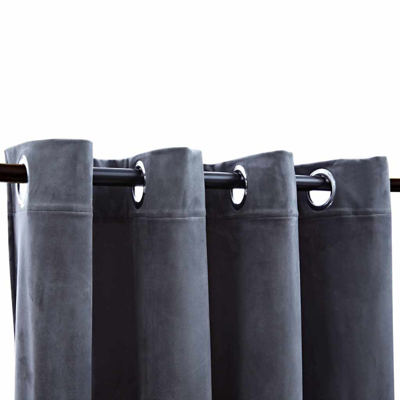 Velvet Curtain, 137.16 cm Width x 213.36 cm Drop