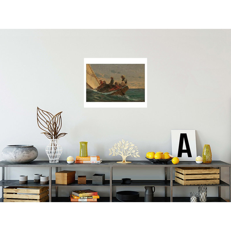 «The Flirt» par Winslow Homer - estampe numérique, H 22 po x l 28 po