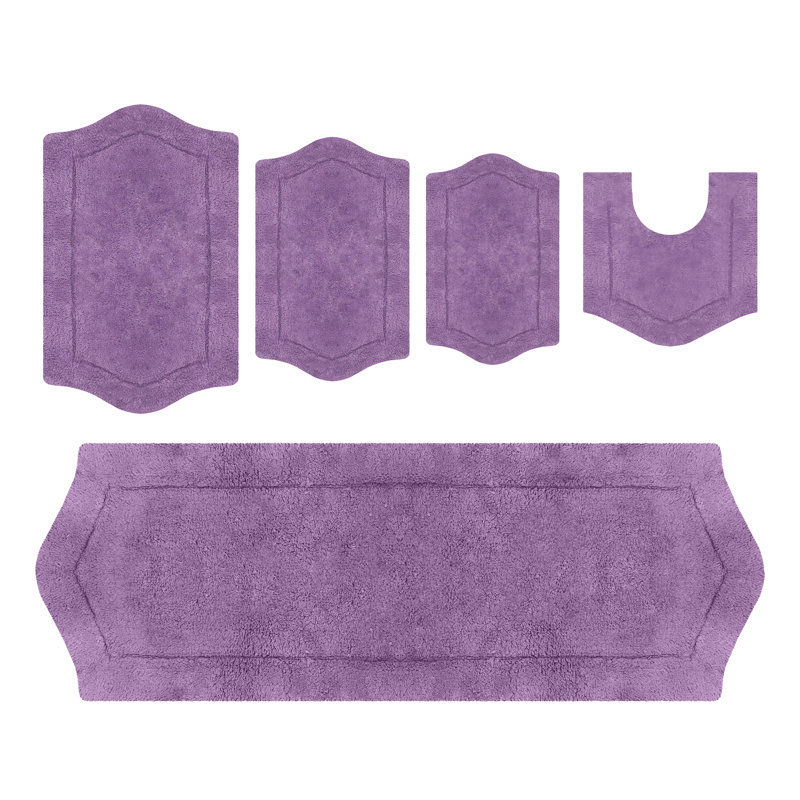 Tapis pour salle de bain Morissette, Mauve