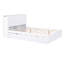 Lit plateforme double avec rangement et tablettes gigognes, blanc-1998600443