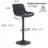 Zager Swivel Upholstered Adjustable Height Bar Stool-1978529460-1978529462