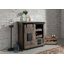 Railway Floor Wine Bottle Rack in Grau