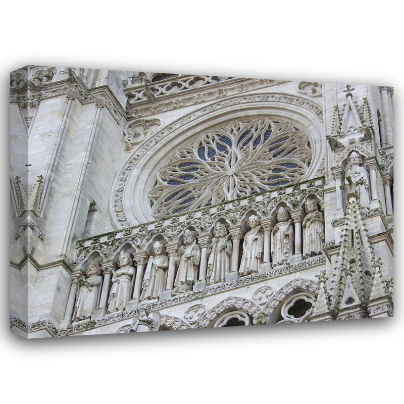 Façade de la cathédrale Notre-Dame, H 18 po x l 24 po