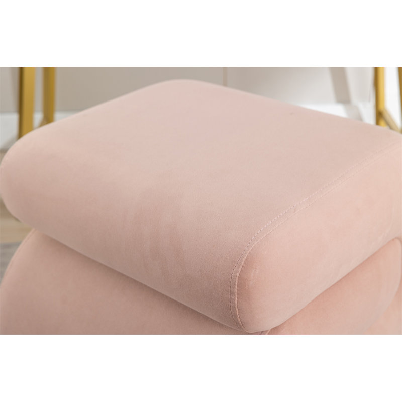 Ottoman Makeup Stool Footstool (Only Including Ottoman), Pink
