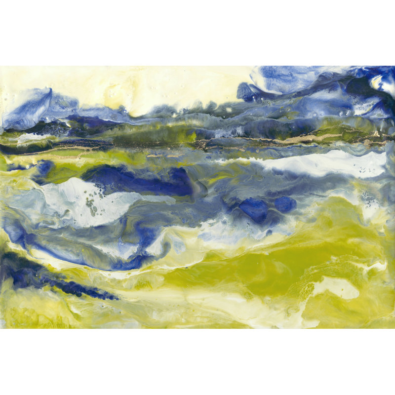 Marine Flow II - Wrapped Canvas Print, 30cm H x 46cm W