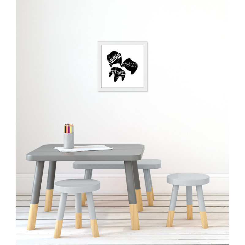 «Control your future», art encadré, H 16 po x l 16 po x P 0,63 po, Cadre blanc