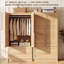 Armoire-penderie autoportante en bois avec 2 tiroirs