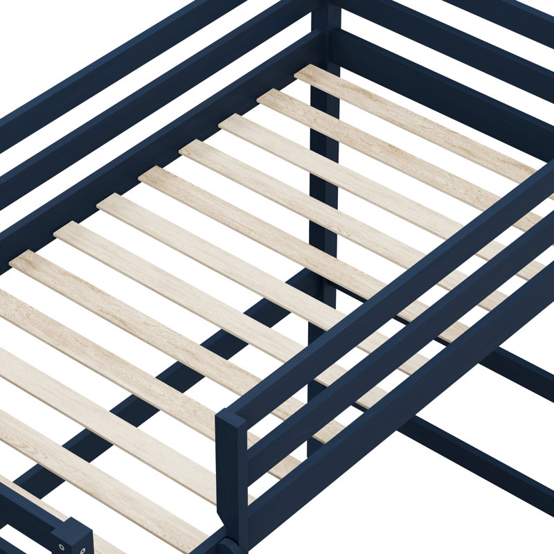 Harold Kids Twin Loft Bed, Navy