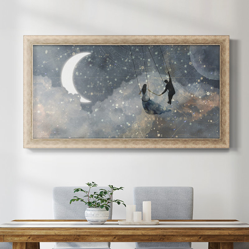 Celestial Love Collection D " Celestial Love Collection D ", Grey, 25" H x 45" W x 1.25" D