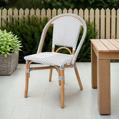 Leavell 20" W Rattan Woven Side Chair