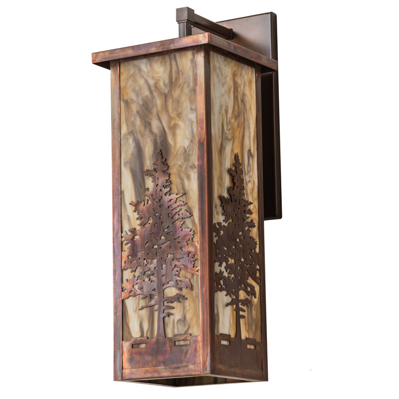 Rustic Lodge 1 - Light Flush Mounted Sconce, 28.5" H x 10" W x 12.5" D