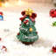 Arbre de Noël mignon, statue de sapin, figurine, ornement de bureau, décorations de Noël, mini figurine de sapin de Noël