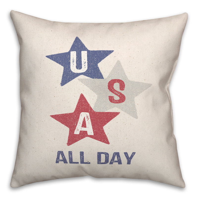 Reversible Throw Pillow, 18" x 18"