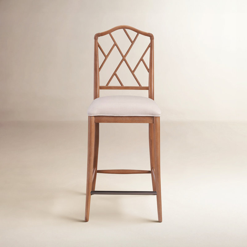 Solid Wood Counter Stool, Brown, Counter Stool (30” Seat Height)