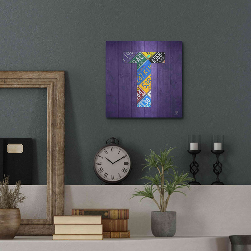 «T» par Design Turnpike, art mural en métal de luxe «T» par Design Turnpike