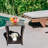 Ariabella 18" W x 18" D Glass Top Metal Square Patio Side Table with Shelf-23706117