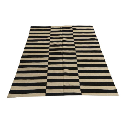 Tapis noir et blanc Jessen