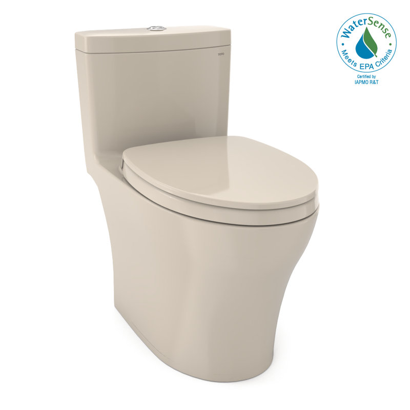 Aquia® Dual-Flush Elongated One-Piece Toilet with Tornado Flush (Seat Included)