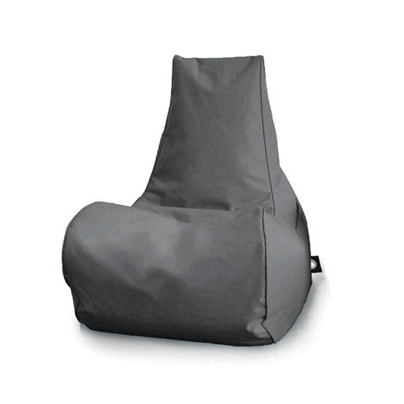 Polyester Outdoor Friendly Refillable Classic Bean Bag, Grey
