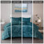 Ensembles de literie en velours de luxe, polyester sarcelle, confort glamour pour la maison