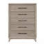 Transitional Style 1Pc Chest Metal Handle Angled Legs English Dovetail Drawers Ball Bearing Glides