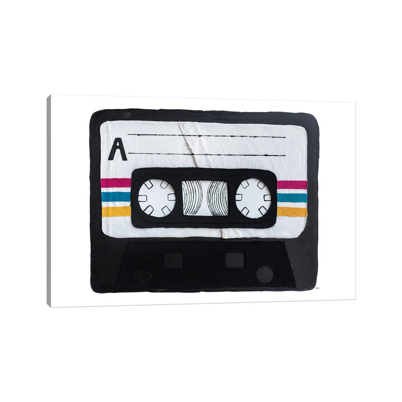 Casette Tape by Kelly Lottahall - Wrapped Canvas Print, 101.6 cm H x 66.04 cm W x 3.175 cm D