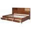 Lit de jour double avec 3 tiroirs de rangement, tablette et ports USB-600183160